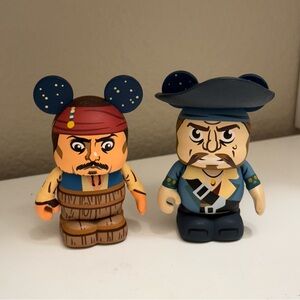 Disney Vinylmation Pirates of the Caribbean SERIES 1 Jack Sparrow and Barbosa